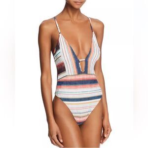 Lucky Brand Sonora Serape One Piece Swimsuit Small